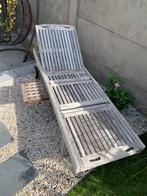 Ligzetel, Tuin en Terras, Ligbedden, Ophalen, Gebruikt, Teakhout, Verstelbaar