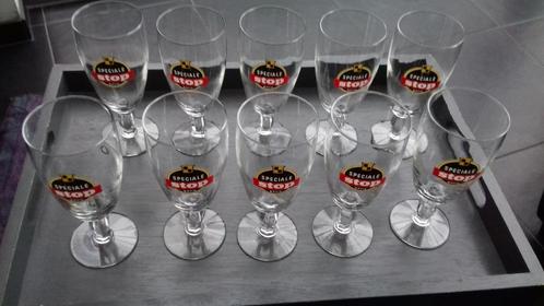 Speciale Stop Bavik bierglazen, Verzamelen, Glas en Drinkglazen, Gebruikt, Bierglas, Ophalen