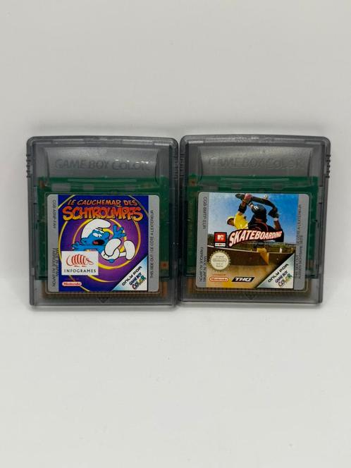 Schtroumpfs Cauchemar + MTV Skateboarding Nintendo Gameboy, Games en Spelcomputers, Games | Nintendo Game Boy, Gebruikt, Avontuur en Actie