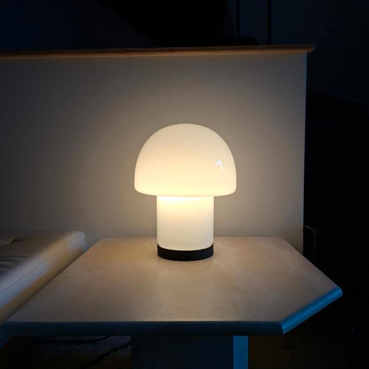 Lampe champignon Glashutte Limburg 1960, Antiquités & Art, Antiquités | Éclairage, Enlèvement