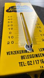 Emaille thermometer De ster verzekeringen, Verzamelen, Merken en Reclamevoorwerpen, Ophalen, Zo goed als nieuw