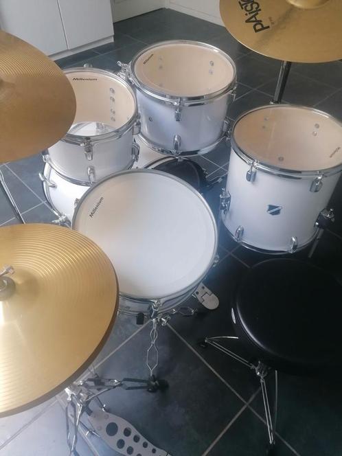 Akoestisch drumstel ideaal voor beginner, Muziek en Instrumenten, Drumstellen en Slagwerk, Zo goed als nieuw, Ophalen