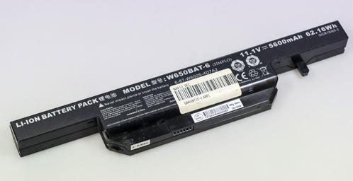 Batterij accu W650BAT-6 – 11,1V – 5600 mAH – 62,16Wh, Computers en Software, Accu's en Batterijen, Gebruikt, Ophalen