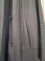 Zwarte lange lederen mantel voor dames, maat large, Zwart, Maat 42/44 (L), Ophalen of Verzenden, Zo goed als nieuw