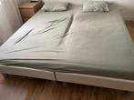 2 aparte bedden met Auping lattenbodem en matras, Huis en Inrichting, Ophalen, 90 cm, Eenpersoons, Wit