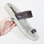 Mooie Leren Reef Sandalen -s10 (Maat 8/42) € 40,-, Slippers, Bruin, Verzenden, Zo goed als nieuw