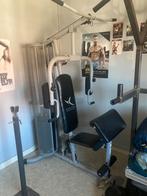 Multifunctionele halterbank + bankpers, ect..., Sport en Fitness, Ophalen, Zo goed als nieuw, Ligfiets