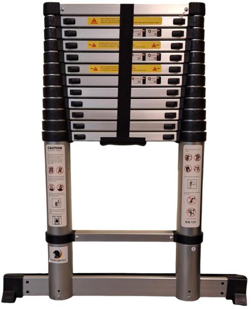Telescoopladder met onder balk 3.8mtr. en 4.4mtr. Nieuw, Auto diversen, Overige Auto diversen, Ophalen of Verzenden