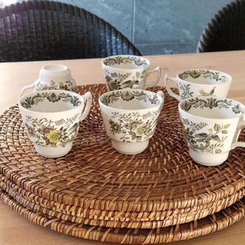 6 tasses anglaises Ridgway Staffordshire England  beschikbaar voor biedingen