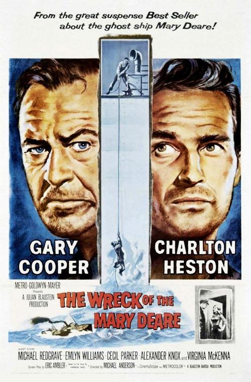 16mm speelfilm  --  The Wreck of the Mary Deare (1959) LPP, TV, Hi-fi & Vidéo, Bobines de film, Film 16 mm, Enlèvement ou Envoi