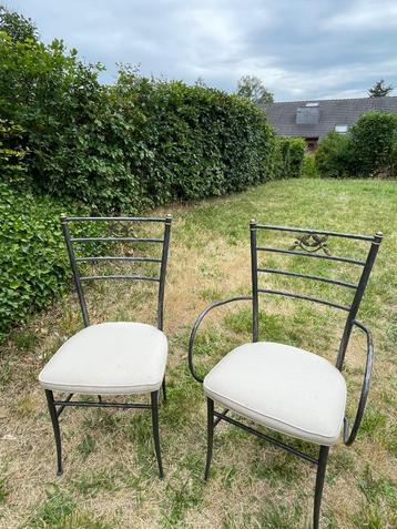 6 chaises en fer forgé, Maison & Meubles, Enlèvement, Utilisé, Cinq, Six Chaises ou plus