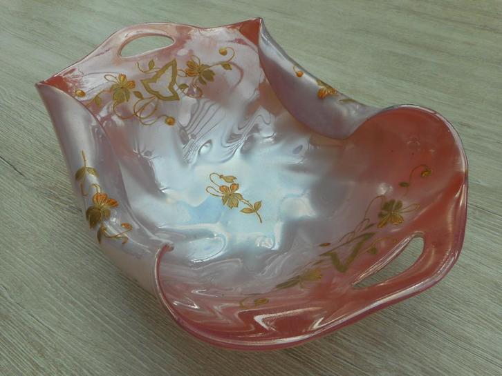 Wilhem KRALIK - zeldzaam - glasschaal 1905, Antiek en Kunst, Antiek | Glaswerk en Kristal, Ophalen of Verzenden