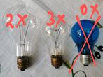 Grote gloeilampen 150W - E27 - Getest en werkend. Prijs/stuk, Ophalen of Verzenden, Zo goed als nieuw