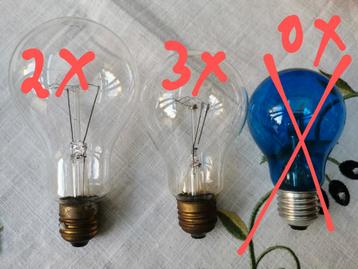Grote gloeilampen 150W - E27 - Getest en werkend. Prijs/stuk beschikbaar voor biedingen