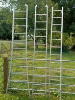 Aluminium ladder 3x 11 sporten, Doe-het-zelf en Bouw, Ophalen, Gebruikt, Ladder