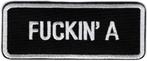 Fuckin' A stoffen opstrijk patch embleem, Motoren, Verzenden, Nieuw