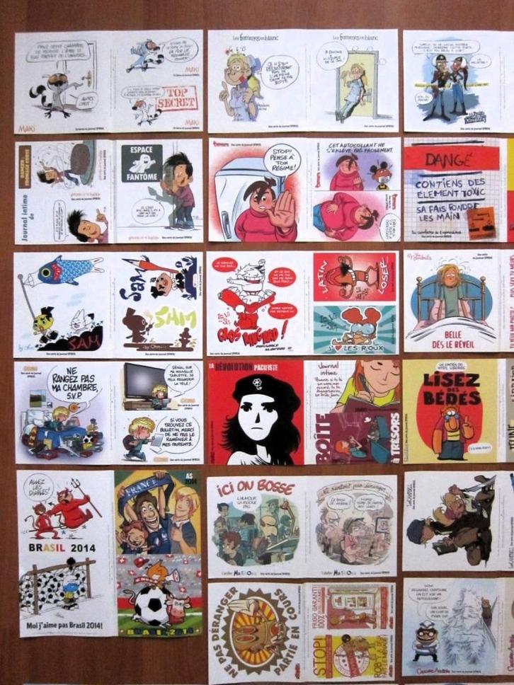 Spirou : 60 suppléments autocollants Etat neuf (171 diff.), Livres, BD, Neuf, Plusieurs BD, Enlèvement ou Envoi