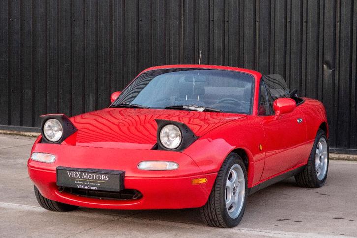 Mazda MX-5 NA 1.8l 131pk/Roestvrij/Vers Dak/Oldtimer/Garanti, Auto's, Mazda, Bedrijf, MX-5, ABS, Airbags, Alarm, Elektrische buitenspiegels