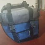 Fietstas dubbel (blauw-grijs), Fietsen en Brommers, Ophalen, Basil