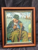 Schilderij: oude man met pijp, Enlèvement