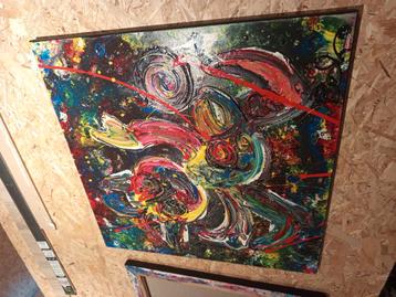 Schilderij peko abstract fantasie  beschikbaar voor biedingen