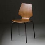 Vintage Deense stoel x 7 in Arne Jacobsen stijl, jaren 80., Huis en Inrichting, Ophalen, Gebruikt, Vijf, Zes of meer stoelen, Hout