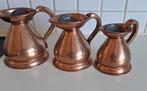 3 koperen kannetjes, Antiek en Kunst, Antiek | Servies compleet, Ophalen