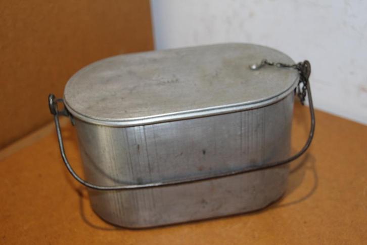 ABBL WO1-WW2 Eetketel voor gemonteerde troepen., Verzamelen, Militaria | Tweede Wereldoorlog, Landmacht, Kleding of Schoenen, Verzenden