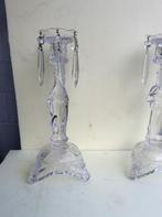 Glazen, antieke kandelaars, Antiek en Kunst, Ophalen, Glas