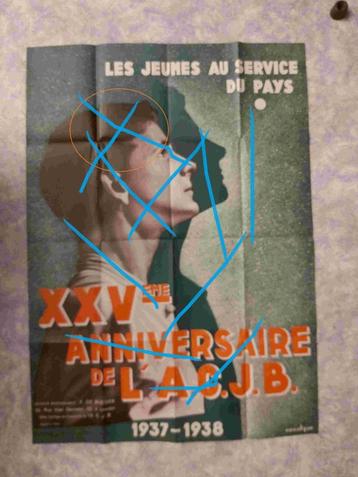 Poster Jeunesse Jeugd REX Degrelle Catholique Kerk Eglise beschikbaar voor biedingen