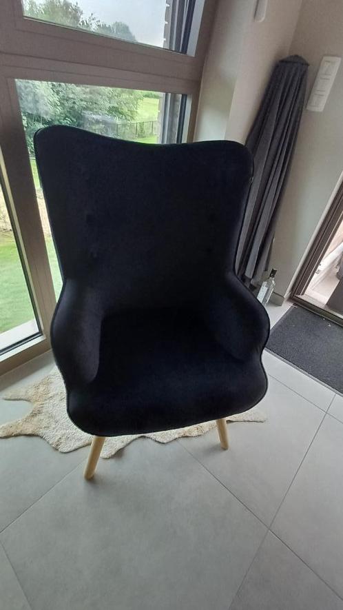 chique landeljke kuipzetel 50 €, Huis en Inrichting, Fauteuils, Zo goed als nieuw, Hout, Stof, Overige materialen, 50 tot 75 cm