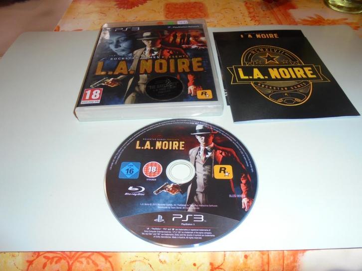 Playstation 3 L.A. Noire (orig - compleet), Games en Spelcomputers, Games | Sony PlayStation 3, Gebruikt, 1 speler, Vanaf 18 jaar