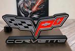 Belle plaque avec logo Corvette, parfaite pour la mancave ou, Enlèvement ou Envoi, Neuf, Panneau publicitaire