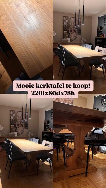 Eiken eettafel  beschikbaar voor biedingen