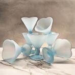 Vintage Italiaanse ijscoupes, Ophalen, Zo goed als nieuw, Glas