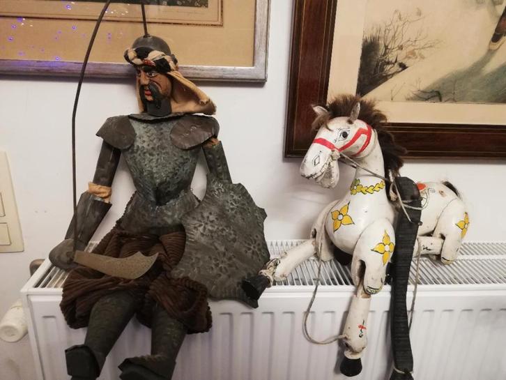 2 marionetten (saraceen, paard), Antiek en Kunst, Curiosa en Brocante, Ophalen