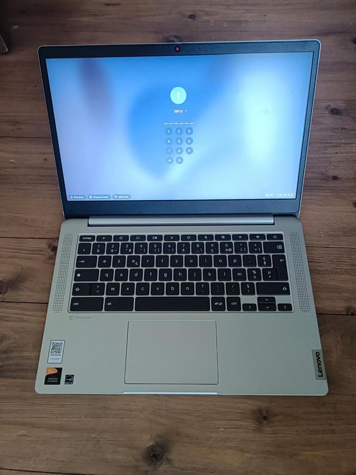Chromebook Lenovo IdeaPad Slim 3, Informatique & Logiciels, Chromebooks, Comme neuf, 14 pouces, 64 GB, Azerty, Enlèvement ou Envoi