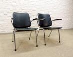 Set Vintage Dutch Design Gispen fauteuils, Martin de Wit 60s, Huis en Inrichting, Ophalen, Gebruikt, Twee, Wit