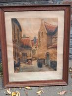 Gravure ruelle signe jef codron, Antiek en Kunst, Ophalen of Verzenden