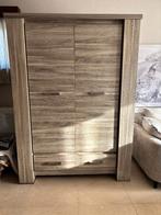 Brutus Bergkast Spint Eik Grijs/Inox, Ophalen, Met deur(en), 200 cm of meer, 150 tot 200 cm