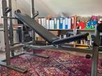 BM530 bank met katrol + gewicht + transport, Ophalen of Verzenden, Gebruikt, Benen, Fitnessbank