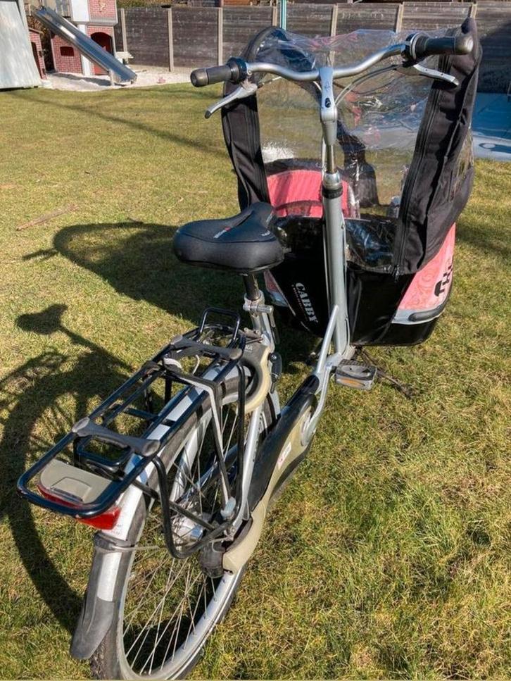 Gazelle Bakfietsen Caddy, Fietsen en Brommers, Fietsen | Bakfietsen, Gebruikt, Gazelle, 3 kinderen, Elektrisch, Ophalen of Verzenden