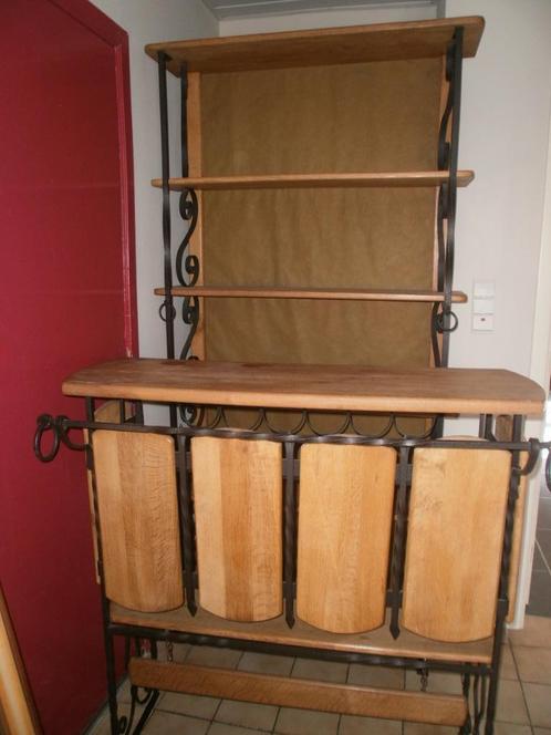 Zware eiken bar / toog, Huis en Inrichting, Barren, Gebruikt, Ophalen