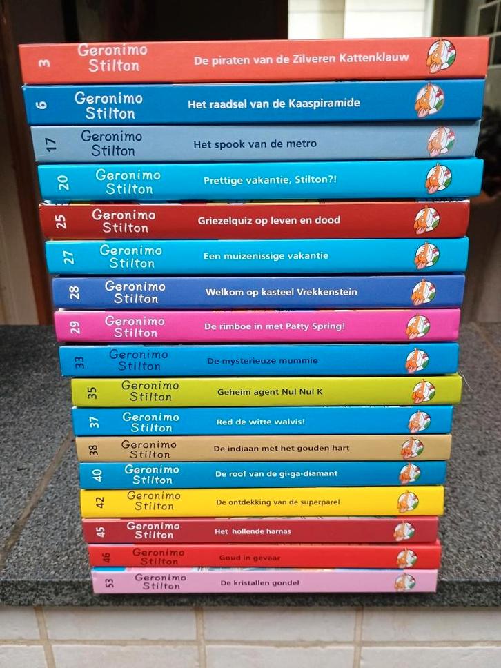 36 Geronimo Stilton boeken, Boeken, Kinderboeken | Jeugd | 10 tot 12 jaar, Zo goed als nieuw, Non-fictie, Ophalen