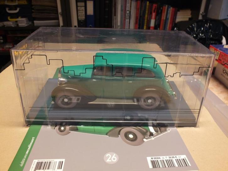 TINTIN KUIFJE 1/24 LA VOITURE DES GANGSTERS N26, Hobby en Vrije tijd, Modelauto's | 1:24, Zo goed als nieuw, Auto, Overige merken