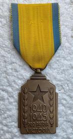 Medaille, Koloniale Oorlogsinspanning 1940-45, ZG, Ophalen of Verzenden, Landmacht, Lintje, Medaille of Wings
