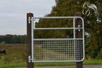 IJzerenpoort, Weidepoort, Poorten, Hek, Afrastering, Weidegang, 4 paarden of pony's of meer
