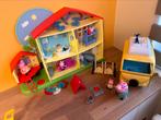 Peppa Pig huisje met geluid + licht en camper, Kinderen en Baby's, Zo goed als nieuw