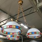 Vintage luster/hanglamp Italiaans glas, Antiek en Kunst, Ophalen
