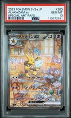 Alakazam ex PSA 10 - 203/165 - Japanese Pokémon Card 151, Hobby en Vrije tijd, Ophalen of Verzenden, Zo goed als nieuw, Losse kaart
